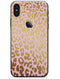 Pink Gold Flaked Animal v3 - iPhone X Skin-Kit
