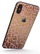 Pink Gold Flaked Animal v3 - iPhone X Skin-Kit