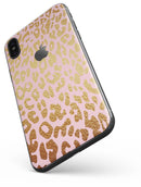 Pink Gold Flaked Animal v3 - iPhone X Skin-Kit