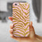 Pink Gold Flaked Animal v4 iPhone 6/6s or 6/6s Plus 2-Piece Hybrid INK-Fuzed Case