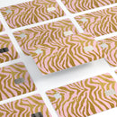 Pink Gold Flaked Animal v4 - Premium Protective Decal Skin-Kit for the Apple Credit Card