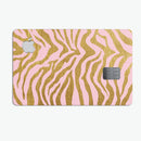 Pink Gold Flaked Animal v4 - Premium Protective Decal Skin-Kit for the Apple Credit Card