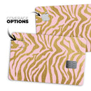 Pink Gold Flaked Animal v4 - Premium Protective Decal Skin-Kit for the Apple Credit Card