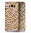 Pink Gold Flaked Animal v4 - Samsung Galaxy S8 Full-Body Skin Kit