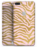 Pink Gold Flaked Animal v4 - Skin-kit for the iPhone 8 or 8 Plus