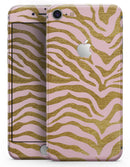 Pink Gold Flaked Animal v4 - Skin-kit for the iPhone 8 or 8 Plus