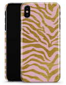 Pink Gold Flaked Animal v4 - iPhone X Clipit Case