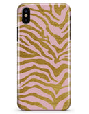 Pink Gold Flaked Animal v4 - iPhone X Clipit Case