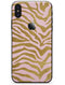 Pink Gold Flaked Animal v4 - iPhone X Skin-Kit