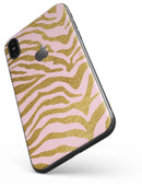 Pink Gold Flaked Animal v4 - iPhone X Skin-Kit