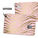 Pink Gold Flaked Animal v5 - Premium Protective Decal Skin-Kit for the Apple Credit Card
