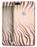Pink Gold Flaked Animal v5 - Skin-kit for the iPhone 8 or 8 Plus