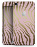 Pink Gold Flaked Animal v5 - Skin-kit for the iPhone 8 or 8 Plus