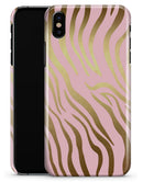 Pink Gold Flaked Animal v5 - iPhone X Clipit Case