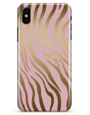 Pink Gold Flaked Animal v5 - iPhone X Clipit Case