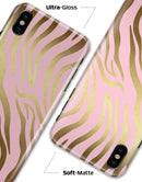Pink Gold Flaked Animal v5 - iPhone X Clipit Case