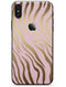 Pink Gold Flaked Animal v5 - iPhone X Skin-Kit
