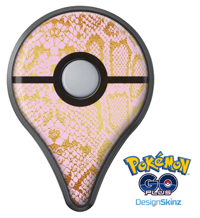 Pink Gold Flaked Animal v6 Pokémon GO Plus Vinyl Protective Decal Skin Kit