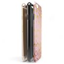Pink Gold Flaked Animal v6 iPhone 6/6s or 6/6s Plus 2-Piece Hybrid INK-Fuzed Case
