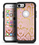 Pink Gold Flaked Animal v6 2 - iPhone 7 or 8 OtterBox Case & Skin Kits