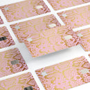 Pink Gold Flaked Animal v6 - Premium Protective Decal Skin-Kit for the Apple Credit Card