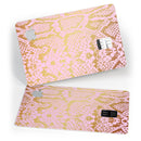 Pink Gold Flaked Animal v6 - Premium Protective Decal Skin-Kit for the Apple Credit Card