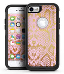 Pink Gold Flaked Animal v6 - iPhone 7 or 7 Plus Commuter Case Skin Kit