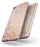 Pink Gold Flaked Animal v6 - Skin-kit for the iPhone 8 or 8 Plus