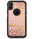 Pink Gold Flaked Animal v6 - iPhone X OtterBox Case & Skin Kits
