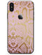 Pink Gold Flaked Animal v6 - iPhone X Skin-Kit