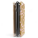 Pink Gold Flaked Animal v7 iPhone 6/6s or 6/6s Plus 2-Piece Hybrid INK-Fuzed Case