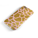 Pink Gold Flaked Animal v7 iPhone 6/6s or 6/6s Plus 2-Piece Hybrid INK-Fuzed Case