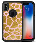 Pink Gold Flaked Animal v7 2 - iPhone X OtterBox Case & Skin Kits