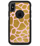 Pink Gold Flaked Animal v7 2 - iPhone X OtterBox Case & Skin Kits