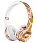 Pink Gold Flaked Animal v7 Full-Body Skin Kit for the Beats by Dre Solo 3 Wireless Headphones