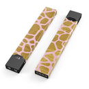 Pink Gold Flaked Animal v7 - Premium Decal Protective Skin-Wrap Sticker compatible with the Juul Labs vaping device