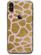 Pink Gold Flaked Animal v7 - iPhone X Skin-Kit