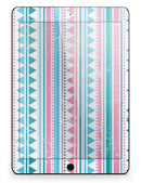 Pink Green Teal Vertical Pattern - iPad Pro 97 - View 6.jpg