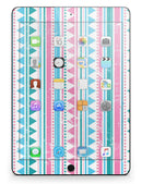 Pink Green Teal Vertical Pattern - iPad Pro 97 - View 8.jpg
