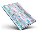 Pink Green Teal Vertical Pattern - iPad Pro 97 - View 4.jpg
