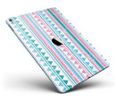 Pink Green Teal Vertical Pattern - iPad Pro 97 - View 1.jpg