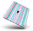 Pink Green Teal Vertical Pattern - iPad Pro 97 - View 2.jpg