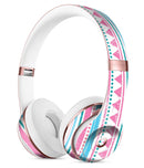 Pink Green Teal Vertical Pattern Full-Body Skin Kit for the Beats by Dre Solo 3 Wireless Headphones