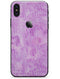 Pink Grunge Surface with Microscopic Matter - iPhone X Skin-Kit
