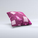 Pink High Heel Shopping Pattern ink-Fuzed Decorative Throw Pillow