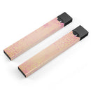 Pink Micro Hearts Over Vintage Floral - Premium Decal Protective Skin-Wrap Sticker compatible with the Juul Labs vaping device
