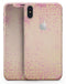Pink Micro Hearts Over Vintage Floral - iPhone X Skin-Kit