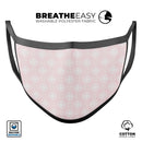 Pink Mint Wedding Paper La Boutique Dei Colori_1 - Made in USA Mouth Cover Unisex Anti-Dust Cotton Blend Reusable & Washable Face Mask with Adjustable Sizing for Adult or Child