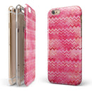 Pink Multi Watercolor Chevron iPhone 6/6s or 6/6s Plus 2-Piece Hybrid INK-Fuzed Case