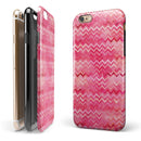 Pink Multi Watercolor Chevron iPhone 6/6s or 6/6s Plus 2-Piece Hybrid INK-Fuzed Case